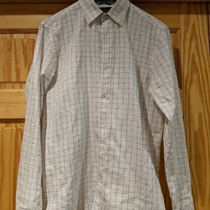 Black Brown 1826- White checkered shirt (Small)
